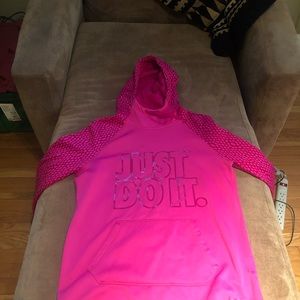 Pink Nike active hoodie